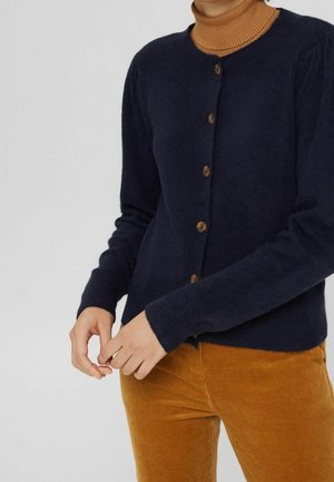 Cardigan - mottled dark blue