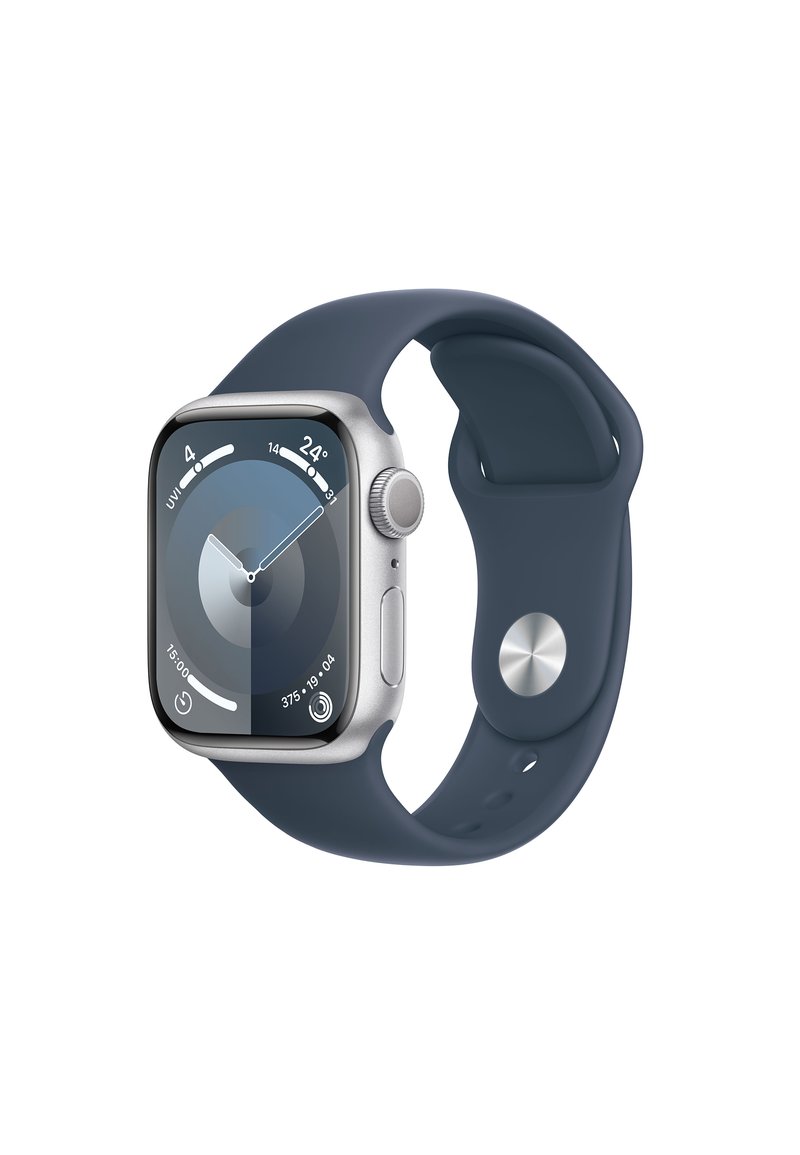 Apple APPLE WATCH SERIES 9 GPS 41MM S/M - Smartwatch - silver aluminium case/storm blue sport band