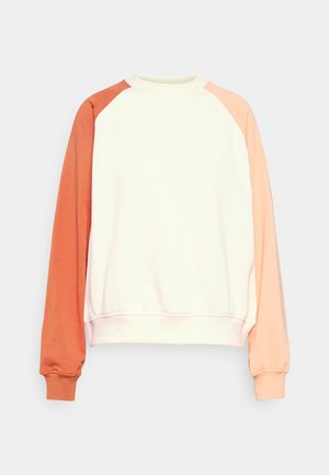 RAGLAN COLOUR BLOCK - Sweater - coral/pale pink