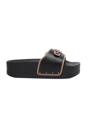 PESCURA MOON - Ciabattine con tacco - black