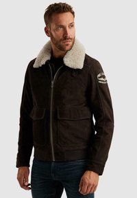 PME Legend GREENVILLE - Usnjena jakna - d brown