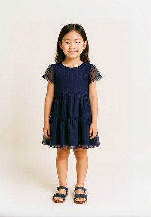 MINOTI SPARKLE SEQUIN SHORT SLEEVE - PARTY - Cocktailkleid/festliches Kleid - navy