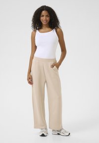 Kaffe CROPPED - Tracksuit bottoms - feather gray