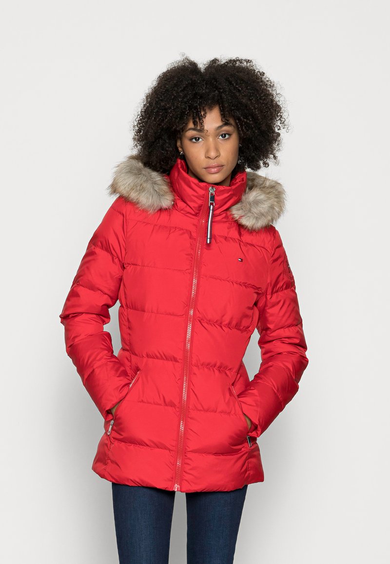 Tommy Hilfiger BAFFLE JACKET Down jacket primary red/light pink