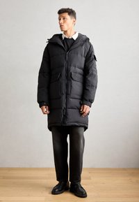 Scotch & Soda LONG PUFFER - Zimski plašč - meteorite