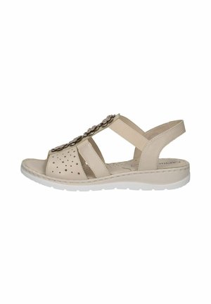 Keilsandalette - beige comb