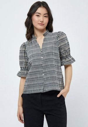 VENDIA - Camicia - black checked