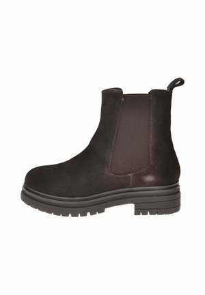 Stivaletti con plateau - marrone