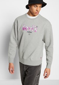 Levi's® GRAPHIC CREW - Camisola - mottled grey