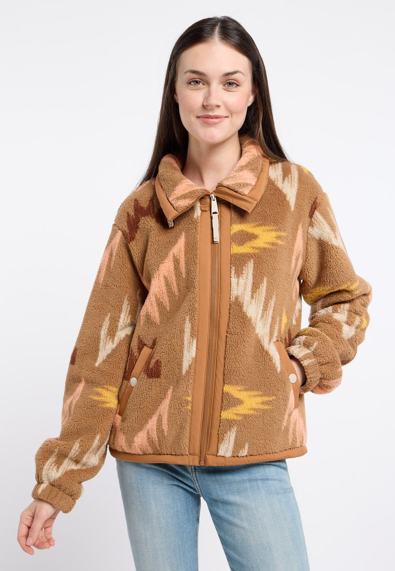 Ragwear NORDICKA AZTEC - Fleece jacket - brown sugar