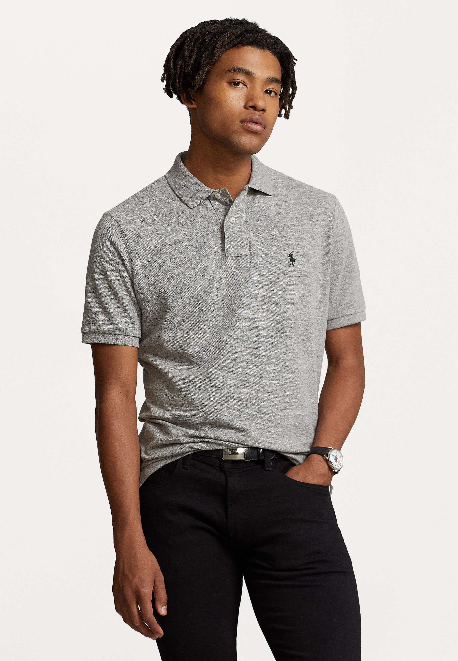 Polo Ralph Lauren SLIM FIT - Polo shirt - canterbury heather/light