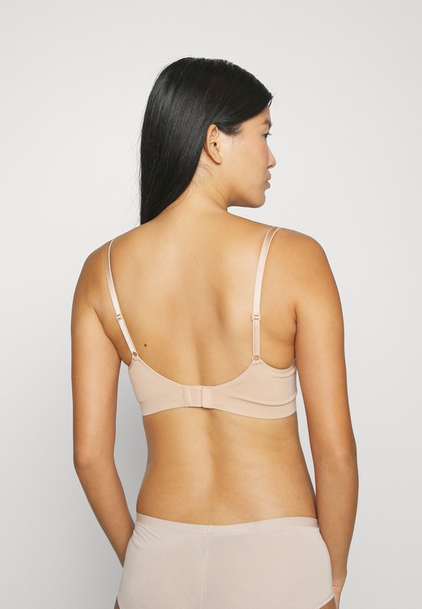 SOFT FLORA - Triangle bra - beige2