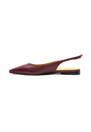 Slingback ballet pumps - dark red