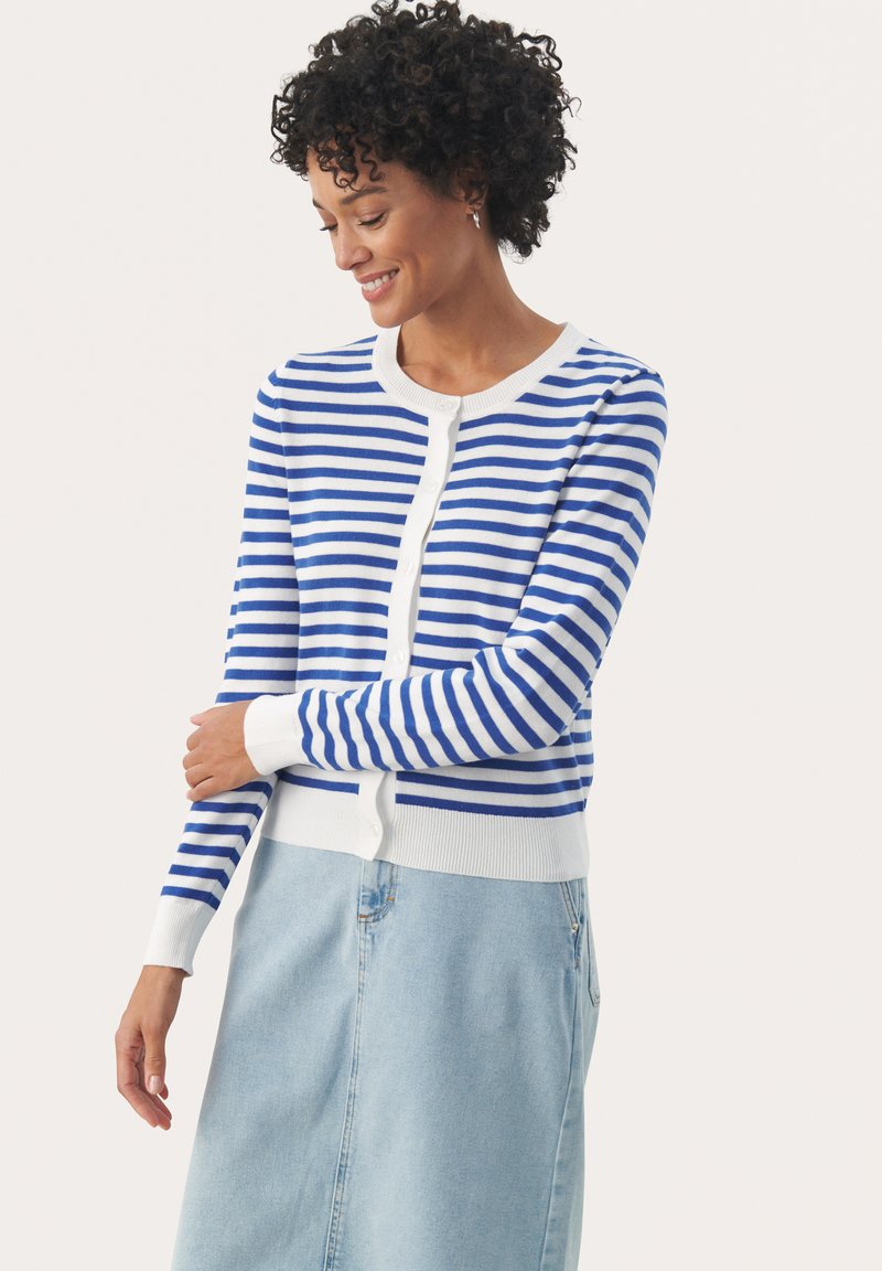 Part Two TANISHA - Kardigán - deep ultramarine stripe
