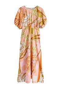 Unselected, orange floral print