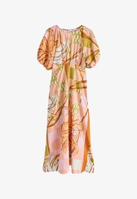 Unselected, orange floral print
