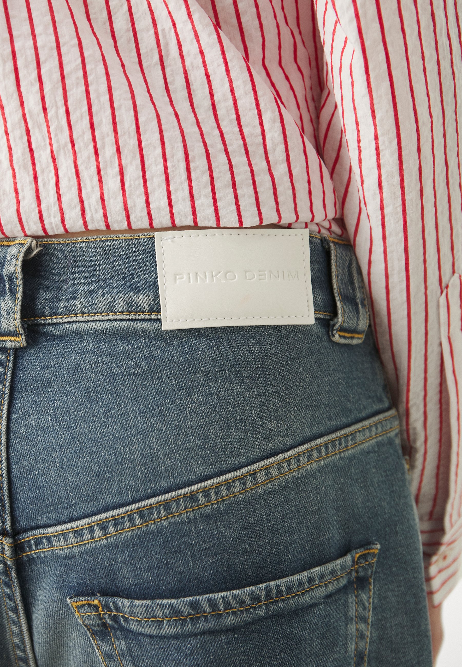 Pinko ELOISE EGG - Jeans Relaxed Fit - vintage medio scuro