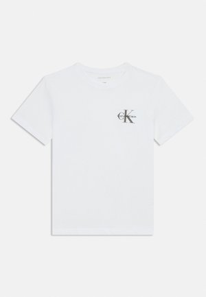 Calvin Klein Jeans CHEST MONOLOGO UNISEX - T-shirt con stampa - bright white