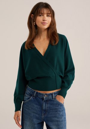 WE Fashion, Pullover - dark green