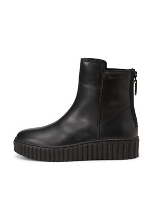 Marc O'Polo, ZIP-AUS SOFTEM - Platform ankle boots - black