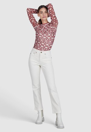 Marc Aurel Langarmshirt - milk melange varied