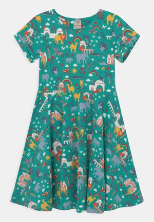 SPRING SKATER ANIMALS - Jersey dress - green