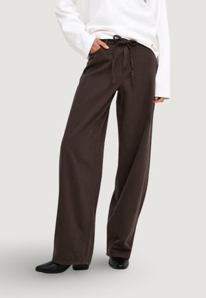 ONLY, ONLGIANNA-SILLA MW ST BELT PANT PNT NOOS 15372521 - Jeans baggy - dark-brown