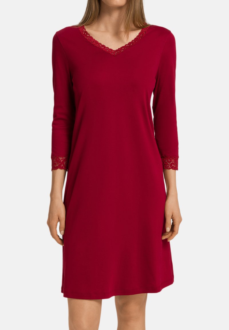 Hanro MOMENTS - Nattlinne - red dahlia