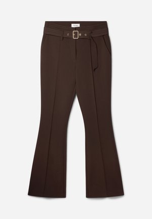 Aaiko, GLENN BELT RPES 345 - Pantalon classique - fudge
