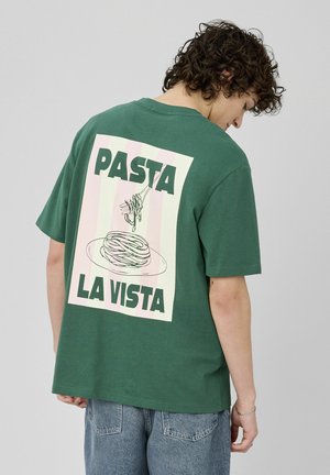 DEVANT/DOS - T-shirt imprimé - vert