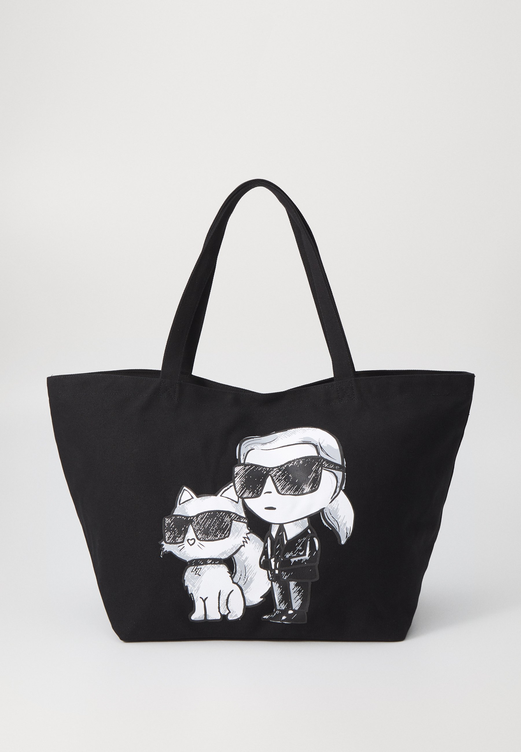 KARL LAGERFELD IKON SHOPPER UNISEX Shopping Bag black/white