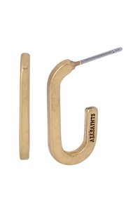 OVAL HOOP   - Earrings - gold-coloured
