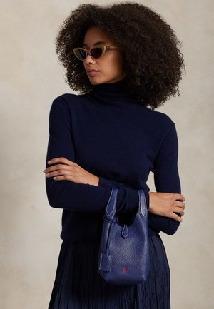 Polo Ralph Lauren POLO PLAY LEATHER SMALL TOTE & CROSSBODY - Τσάντα χειρός - ink