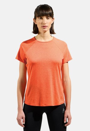 CREW NECK SS ESSENTIAL 365 - Sports T-shirt - living coral melange