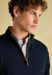 Tom Joule REGULAR FIT - HILLSIDE QUARTER ZIP - Džemperis - navy blue