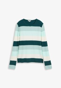 Non selezionato, green mint/white stripe