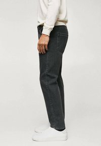 Mango Vaqueros rectos - black denim