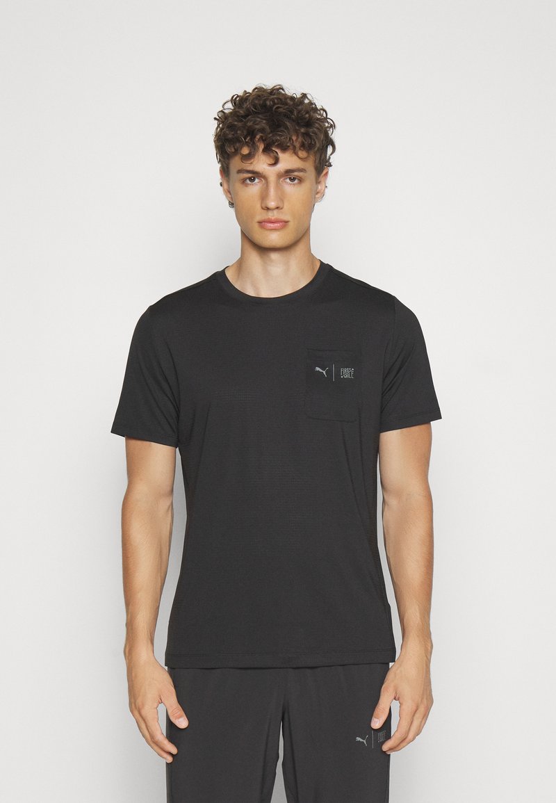 Puma FIRST MILE TEE Tshirt de sport black/noir ZALANDO.FR