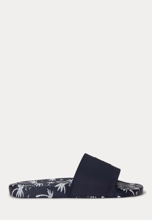 Polo Ralph Lauren FLORAL-PRINT SLIDE - Ciabatte da mare - navy polo palms