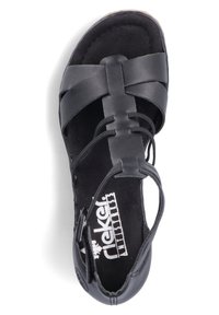 Rieker Wedge sandals - schwarz
