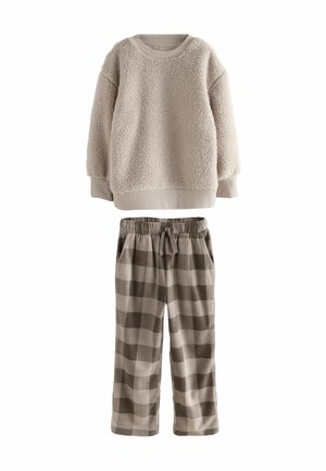 REGULAR FIT - SINGLE COSY SET - Pyjama set - ecru white check