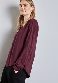 Street One BASIC IN UNIFARBE - Blouse - rot