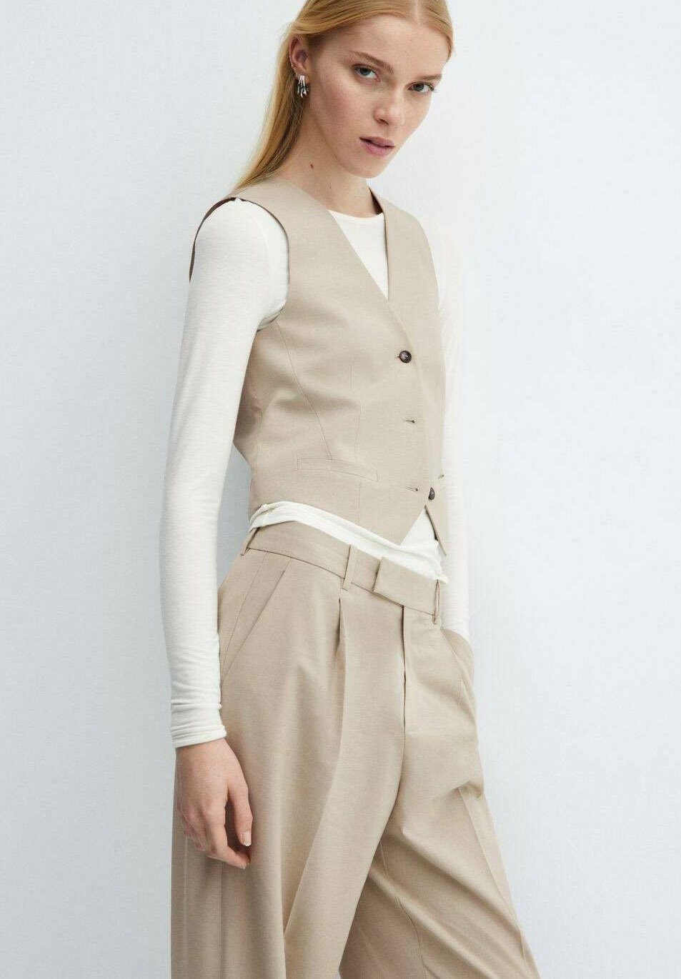Mango MAURA - Weste - beige - Zalando.de