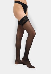 STAY UPS - Over-the-knee socks - black