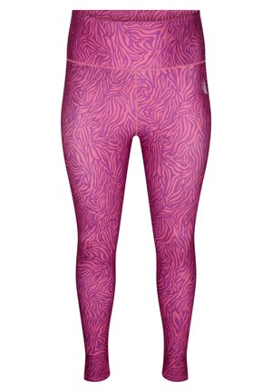 Active by Zizzi 7/8- MIT ANIMAL - Leggings - charisma aop