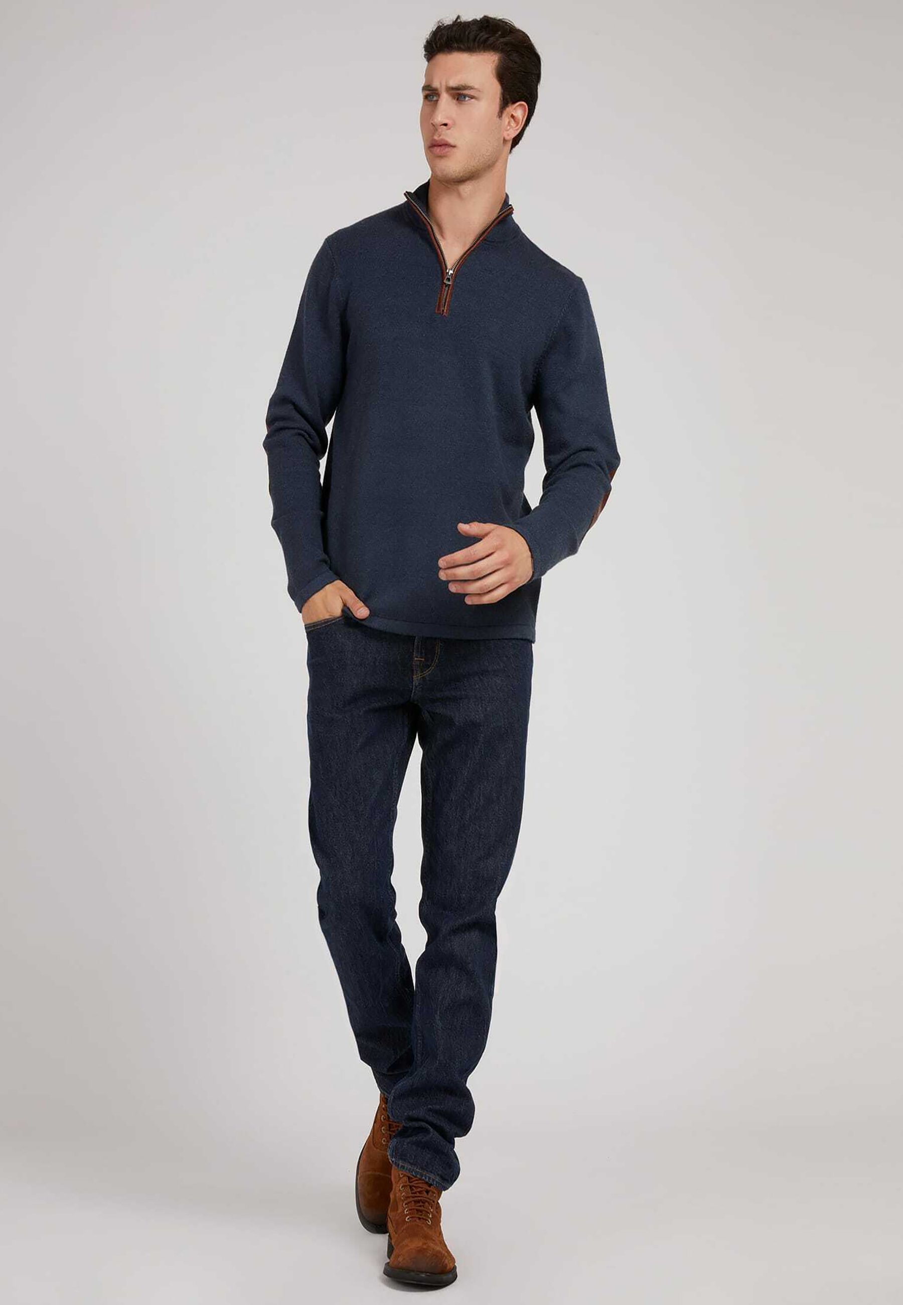 Sudadera Guess Spencer gris para hombre-z