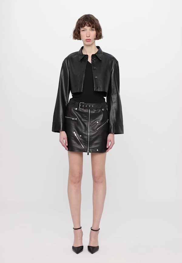 SOFIA  - Leather skirt2