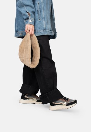 Trainers - black with brown combination