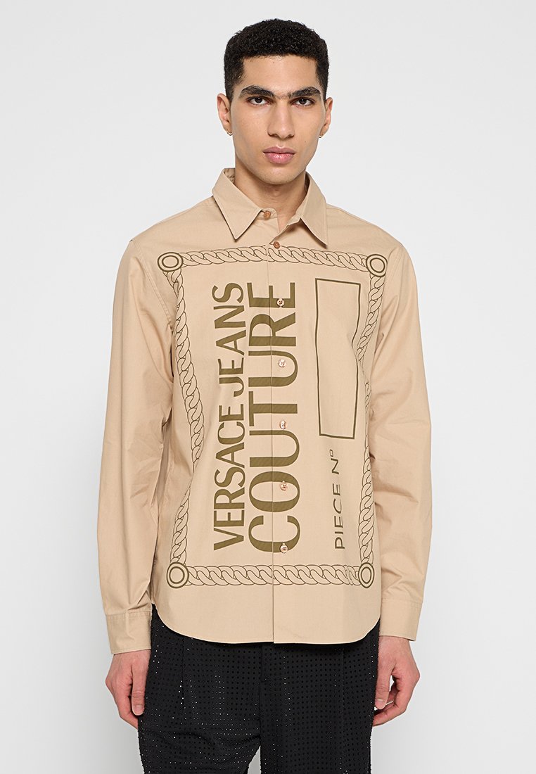 Versace Jeans Couture Overhemd zandkleur Versace Jeans Couture Overhemd zandkleur