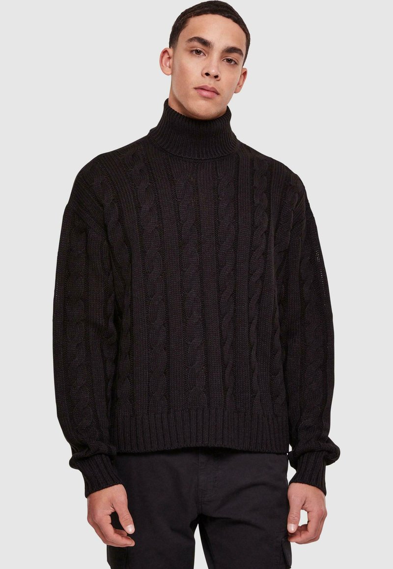 Urban Classics - BOXY ROLL NECK   - Vesta - black, Povećaj